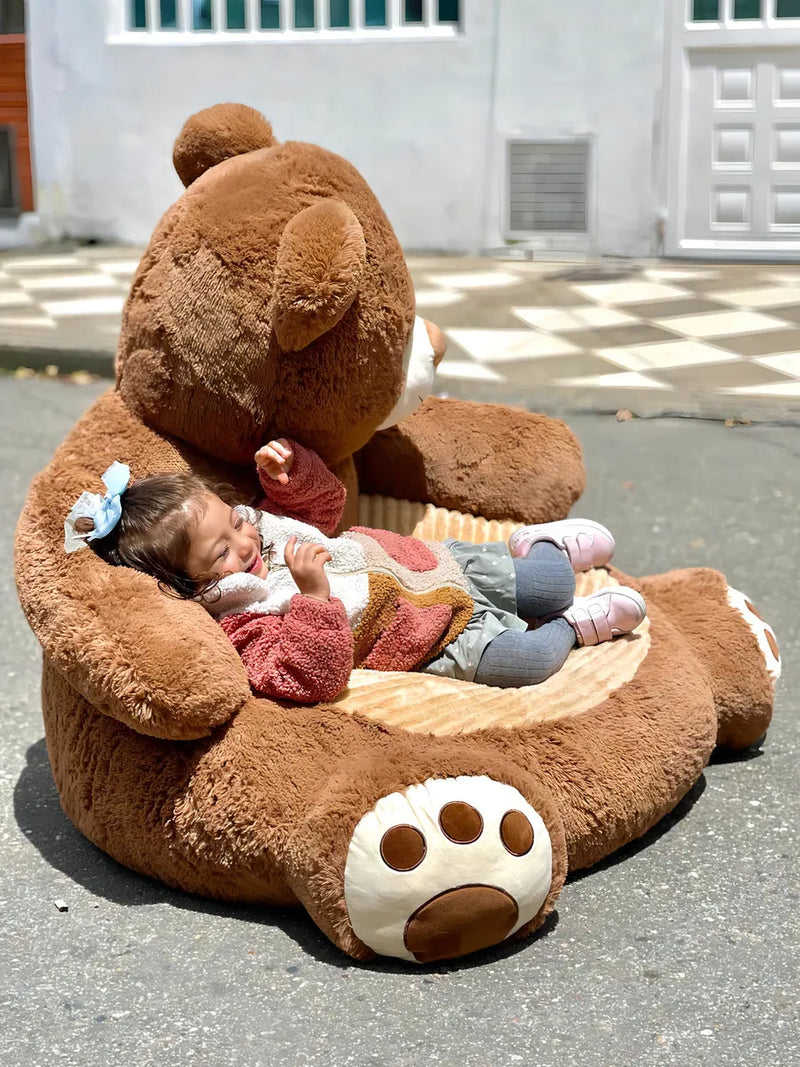 Puff Silla Peluche Oso Gigante 100x90cm