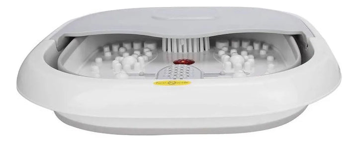 Tina Gris Spa Pies Plegable Burbuja Calor Y Luz Roja