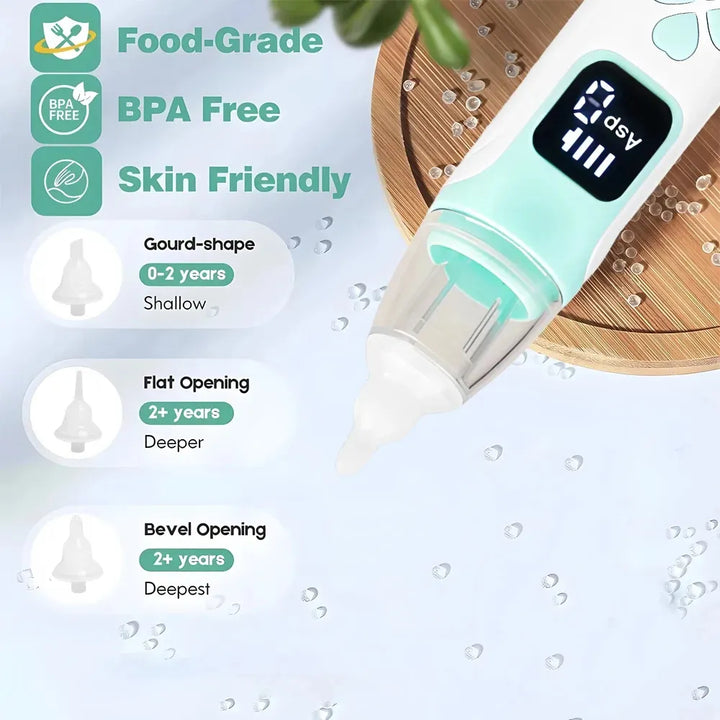 Aspirador Nasal Electrico Recargable Musical Para Bebe Agua