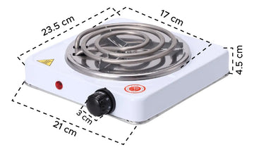 Cocina Electrica Hornilla Estufa Espiral 1 Puesto 1000 W Blanco