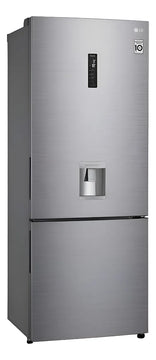 Nevera Lg Bottom Freezer 461lt Tecnología Naturefresh Plata Plateado