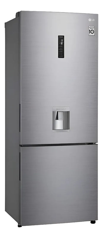 Nevera Lg Bottom Freezer 461lt Tecnología Naturefresh Plata Plateado