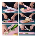 Juego De Cuchillos Set X6 Piezas Colores Pastel + Estuche Pateles