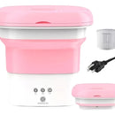 Mini Lavadora Portátil Multifuncional Eléctrica Viajera Rosa
