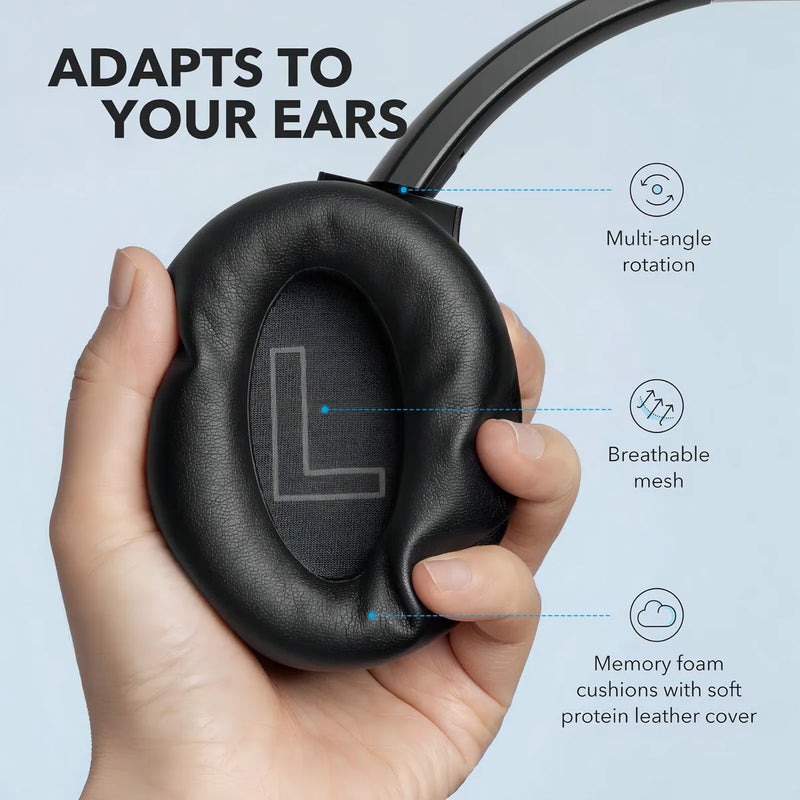 Fone de ouvido over-ear sem fio Soundcore Life Series Life Q20 A3025 black