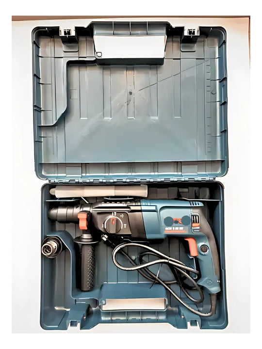 Taladro Demoledor Rotomartillo Power Doble Madril 800w Sds Azul