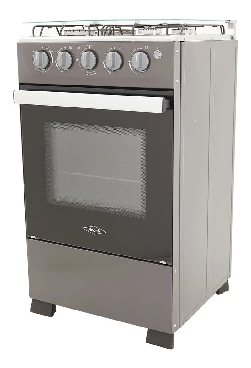 Estufa Romero Mixta Haceb 50 Cms Gas Natural Plata