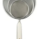 Juego De 3 Coladores Nylon Plateado