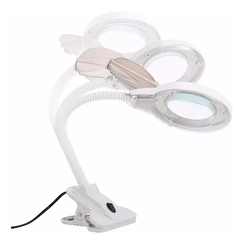 Lampara LED con Lupa y Gancho Flexible