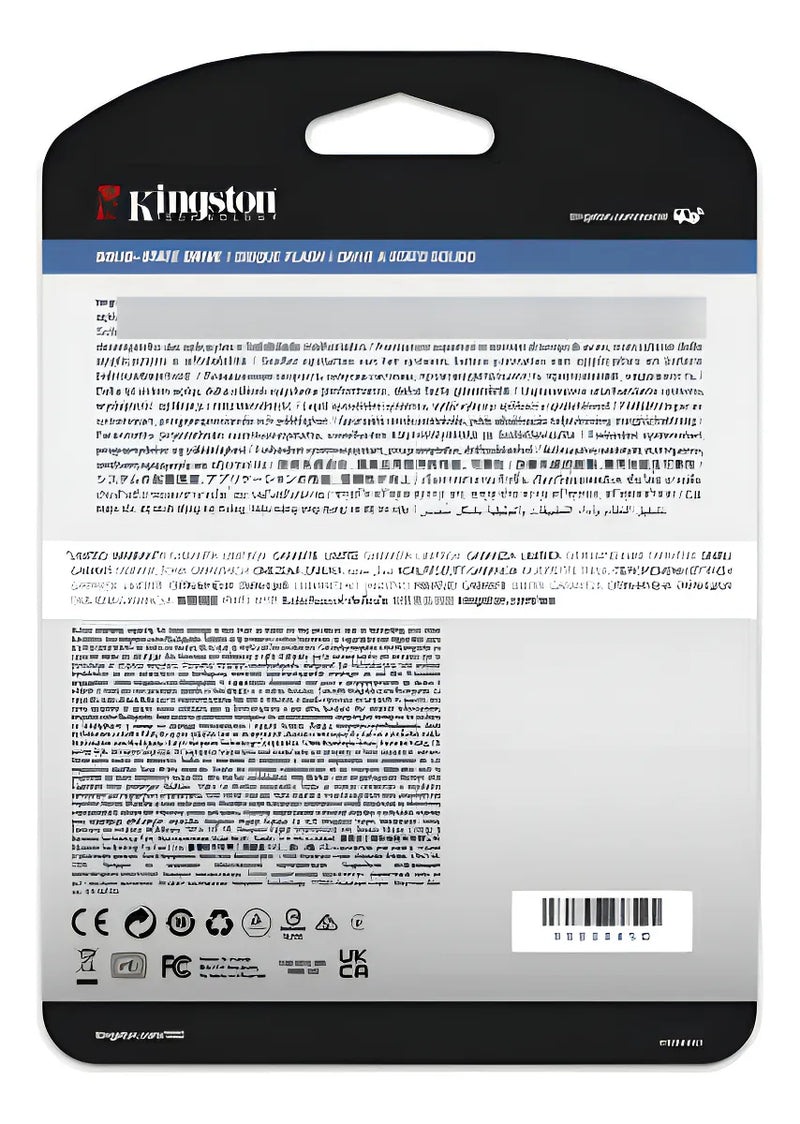 Disco sólido interno Kingston SEDC600M/3840G 3.84TB negro