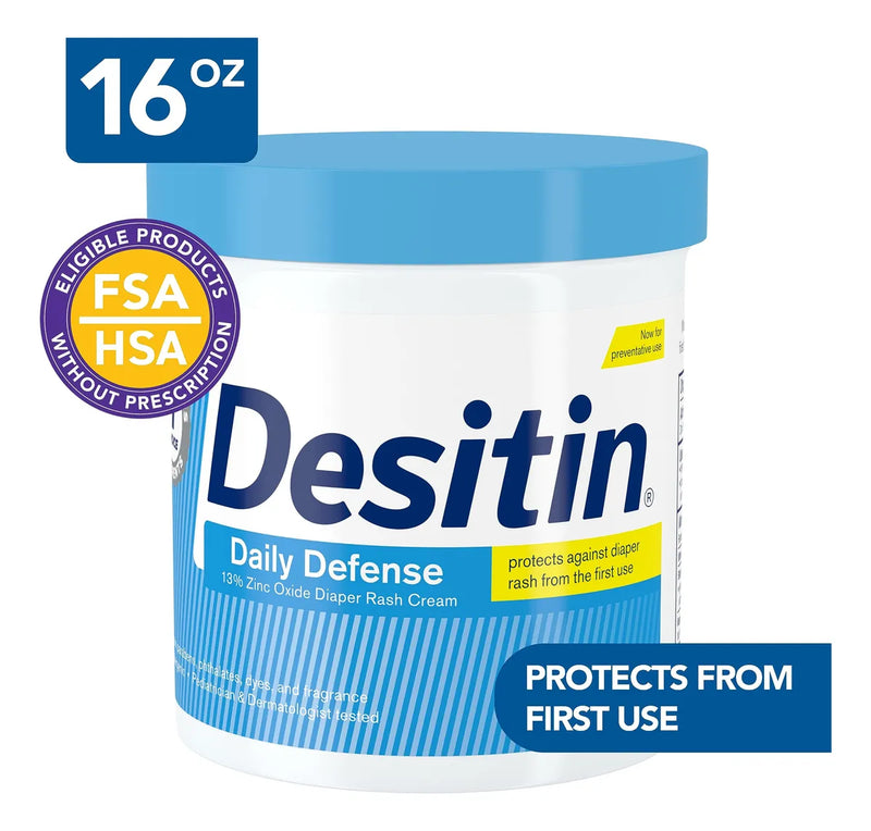 Crema Para La Dermatitis Del Pañal Del Bebe Desitin16 Oz