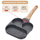 Sarten 4 Huevos Inducción Antiadherente Hotcakes Estrellado Color 2 Huevo Rejilla