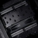 Noctua Nh U12s Chromax Black Disipador Cpu Lga115x Am4 Rendi Led Sin Led