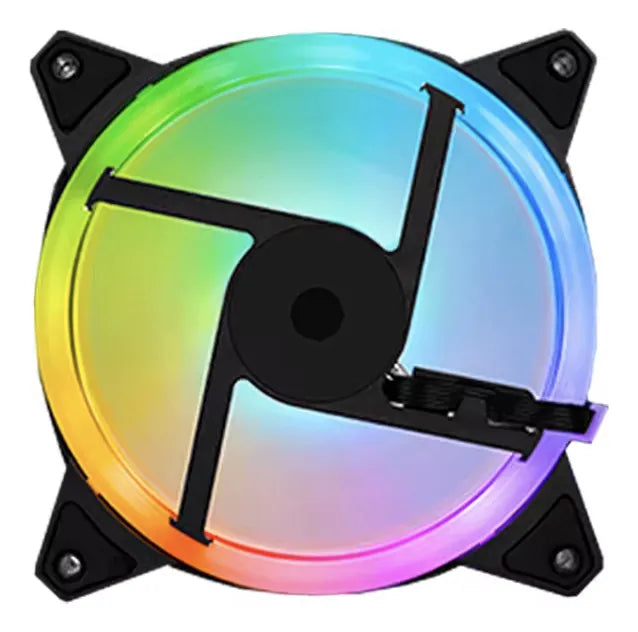 Ventilador Rgb Fan Cooler 120mm Pc Gamer Luz Led Molex