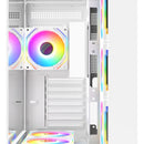 Chasis Gamer Iceberg Crystal Cube S 6 Fans Argb Atx Blanco
