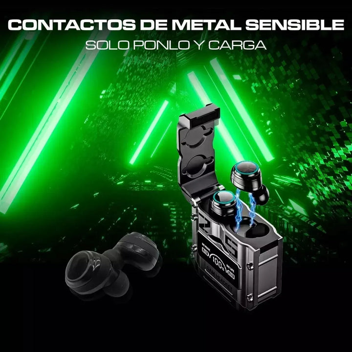 Audífonos Tws Bluetooth Gamer M25 Negros Inalámbricos