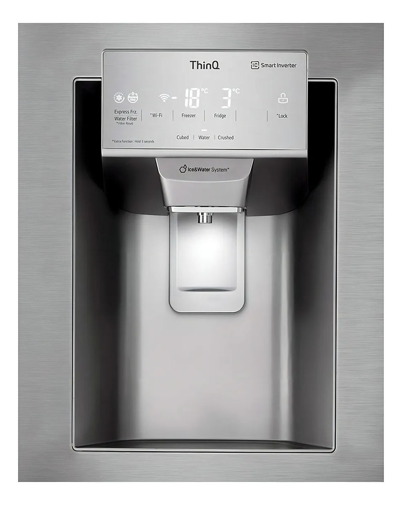 Nevecon LG French Door Dispensador Agua Y Hielo 793lt Pl Color Negro