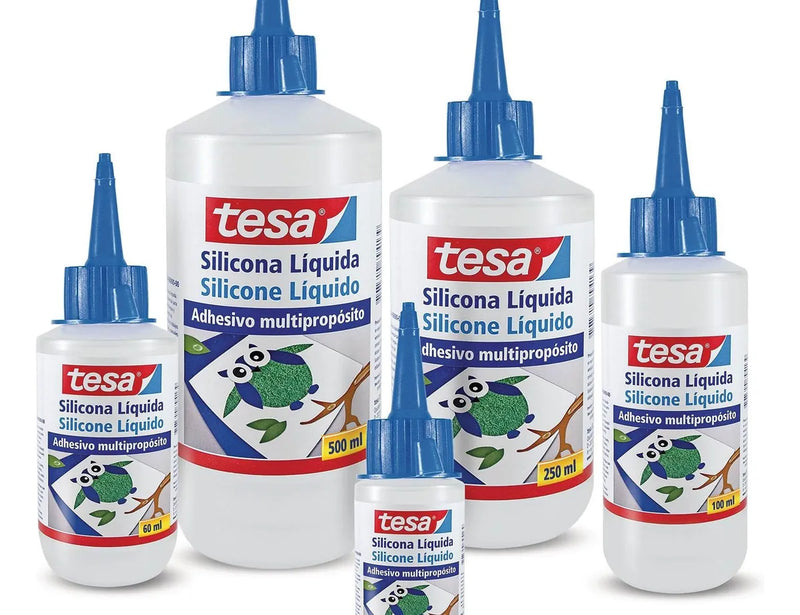 Silicona Líquida Tesa X 60 Ml Pegamento Transparente.