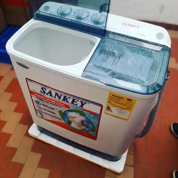 Lavadora Semiautomática Sankey 7 Kilos Dobletina 1 Añogarant Color Blanco