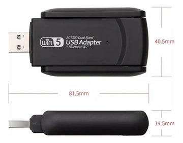 Adaptador Wifi Usb 3.0 Doble Banda 2.4/5g 1300 Mbps