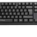 Combo Teclado En Español + Mouse Optico De Cable Usb Seisa Mouse Negro Teclado Negro