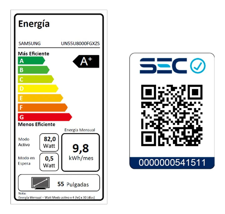 Smart Tv Samsung 55 Crystal Uhd U8000f 4k (2025)