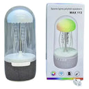 Parlante Bluetooth Con Lámpara Led Forma Medusa Blanco