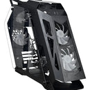 Gabinete Chasis Pc Gamer Tridimensional Rgb Negro + 6 Cooler