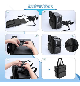 Trunab Pc Tower Correa De Transporte Con Asa, Estuche De Tra Black-2