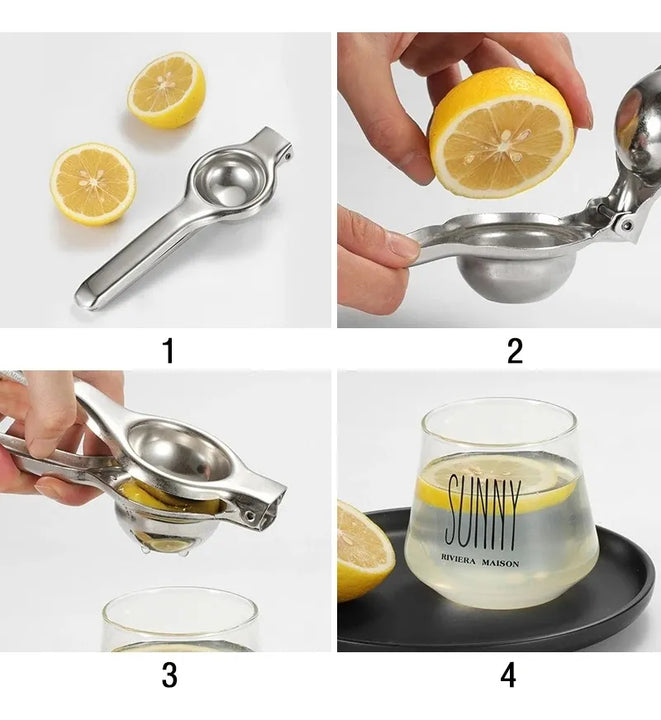 Exprimidor Limón Acero Inoxidable Eotica Plateado