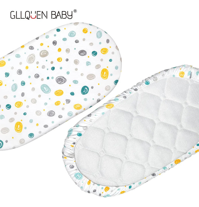 Gllquen Baby Paquete De 4 Sabanas De Moises, Transpirable, A