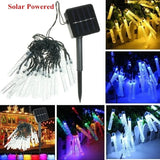 Extensión 20 Tubos Con Luces Navideñas Led Solar Codream