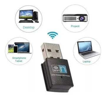 Tarjeta De Red Wifi Adaptador Usb Inalámbrico 300m Wd-3505b