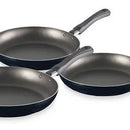 Juego De 3 Sartenes Imusa De 18 Cm, 20 Cm, 24 Cm Negro