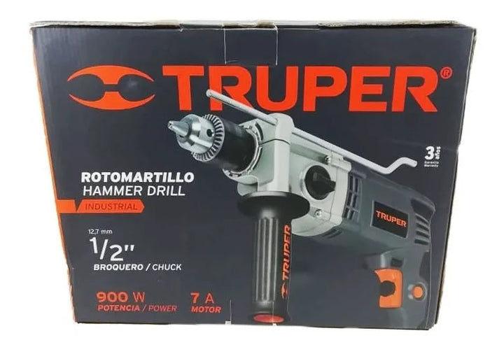 Taladro Percutor De 1/2 900w Trabajo Industrial Truper Gris 60 Hz