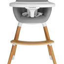 Silla De Comer Carestino Neo Gris Claro Doble Bandeja 2 En 1