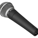 Micrófono Shure SM SM58-LC Dinámico Cardioide color gris oscuro y plateado