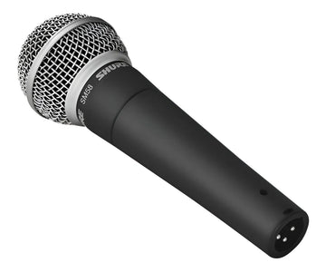 Micrófono Shure SM SM58-LC Dinámico Cardioide color gris oscuro y plateado