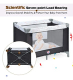 Baby Joy Pack And Play 3 En 1 Portátil Con Moisés Y Cambiado