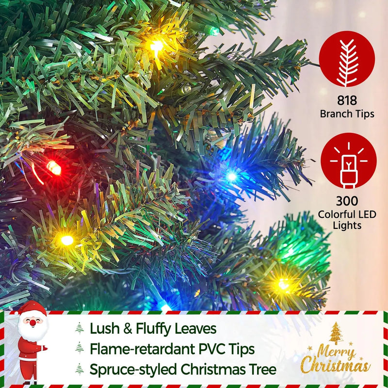 Yaheetech Arbol De Navidad Artificial De Abeto Preiluminado