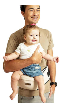 Cargador Canguro De Cintura Ergonómico Para Bebes Niños De 0 A 4 Años Comodo Innovo Beige