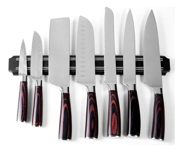 Soporte Magnetico Iman Para Cuchillos Cocina 38 Cm De Lujo Negro