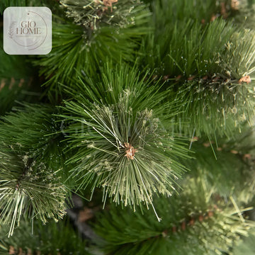Arbol De Navidad Noruega 2.00m 442 Puntas Gio Home Pino Navideño Look Natural Base Metalica Artificial Para Decoracion Con Bolas Adornos Extensiones Cintas Bombillos Botas Campanas Luces Estrella Noel