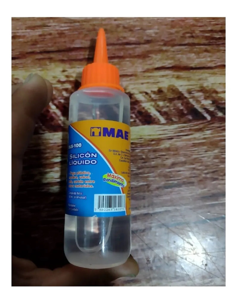 Silicona Liquida 100 Ml Pegar Madera Plastico Unicel Tela