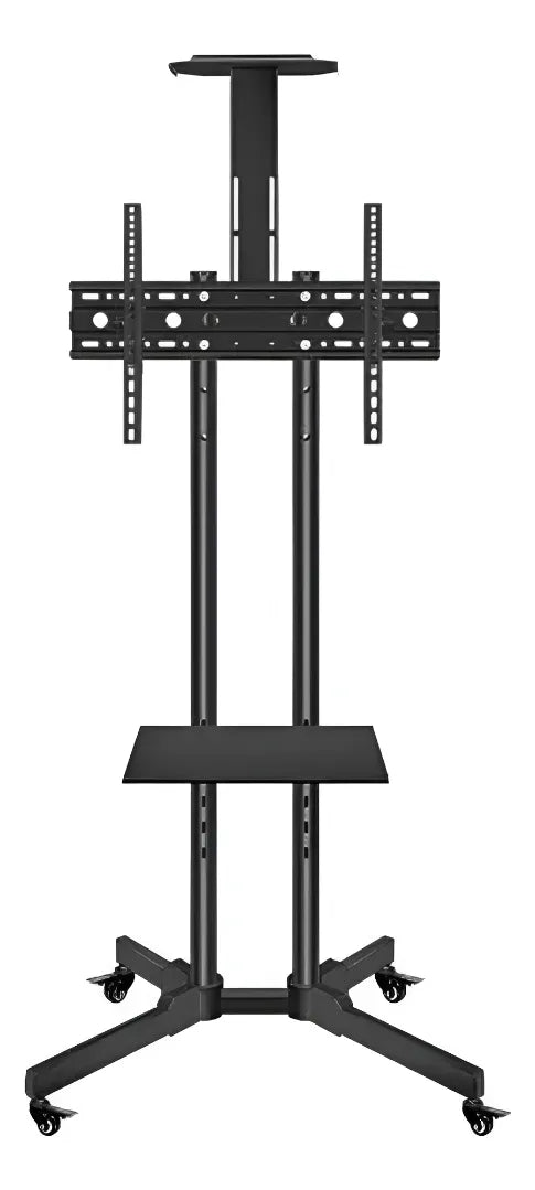 Base Tv Soporte Pedestal Movible 32 A 70 Pulgadas Con Ruedas Negro