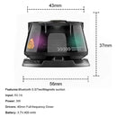 Mini Parlante Altavoz Soporte Magnético Portátil Bluetooth Negro
