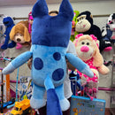 Bluey Peluche Gigante De 80cm Más 3 Globos Perfumadito Azul Marino