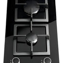 Estufa De Empotrar Challenger 2pt Gas Vidrio Sq 6730 Color Negro