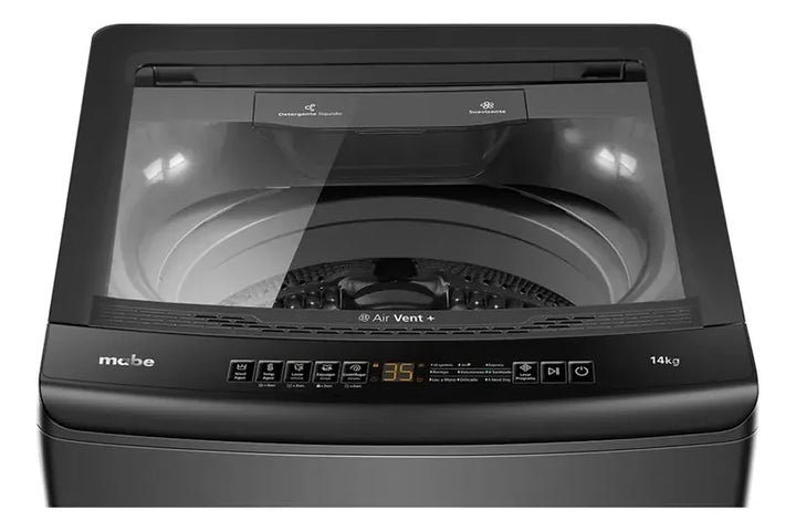 Lavadora Automática Mabe 14 Kg (31 Libras) Carga Superior Diamond Gray