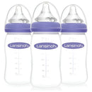 Set 3 Biberones Lansinoh Naturalwave 8 Onzas 3m Flujo Medio Violeta